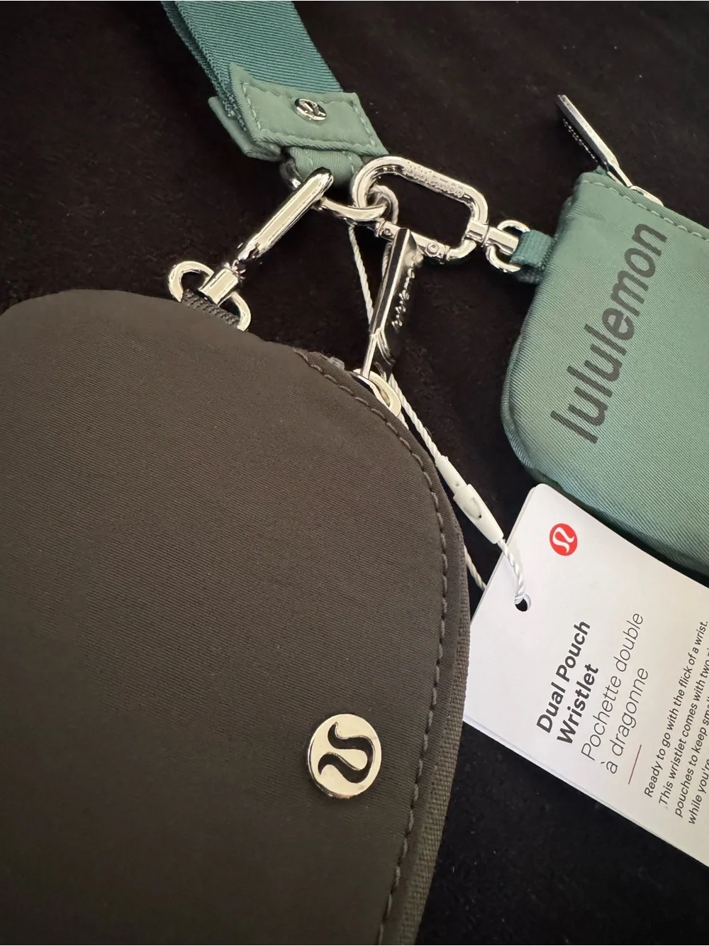 Dual pouch wristlet